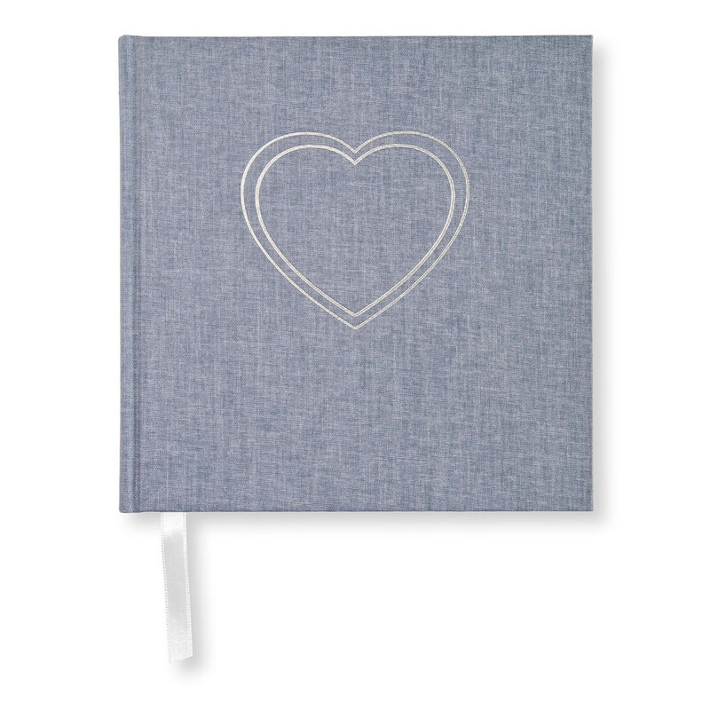 Blank Book Paperstyle Heart Denim