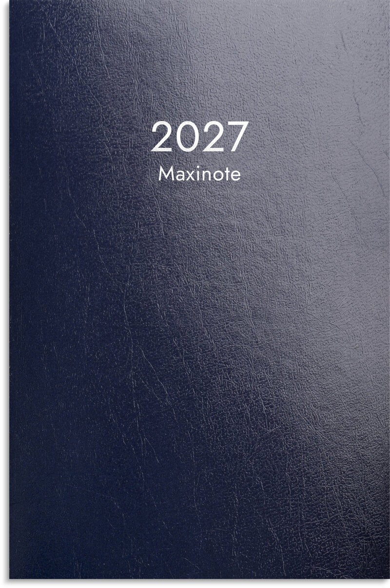 Kalender Maxinote 2027 blå kartong