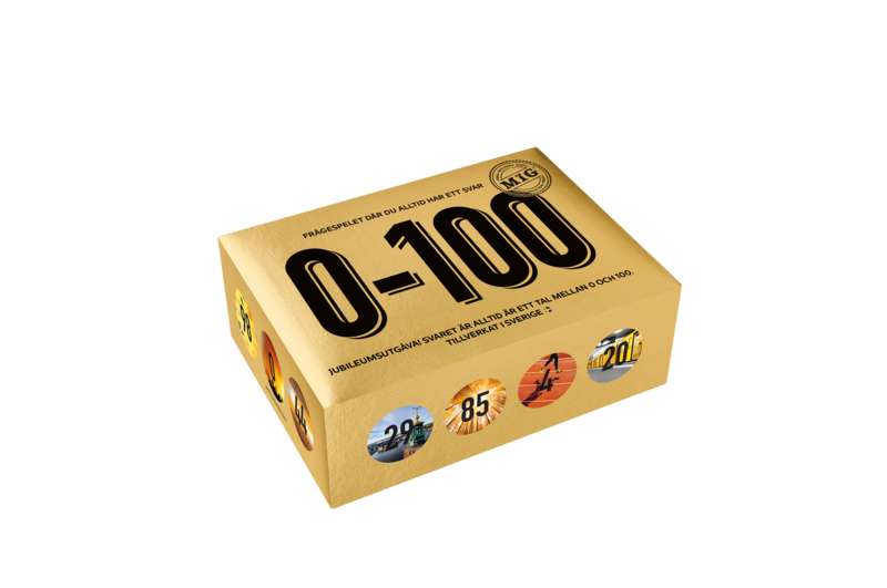 Sällskapsspel 1-100 Guld från MIG