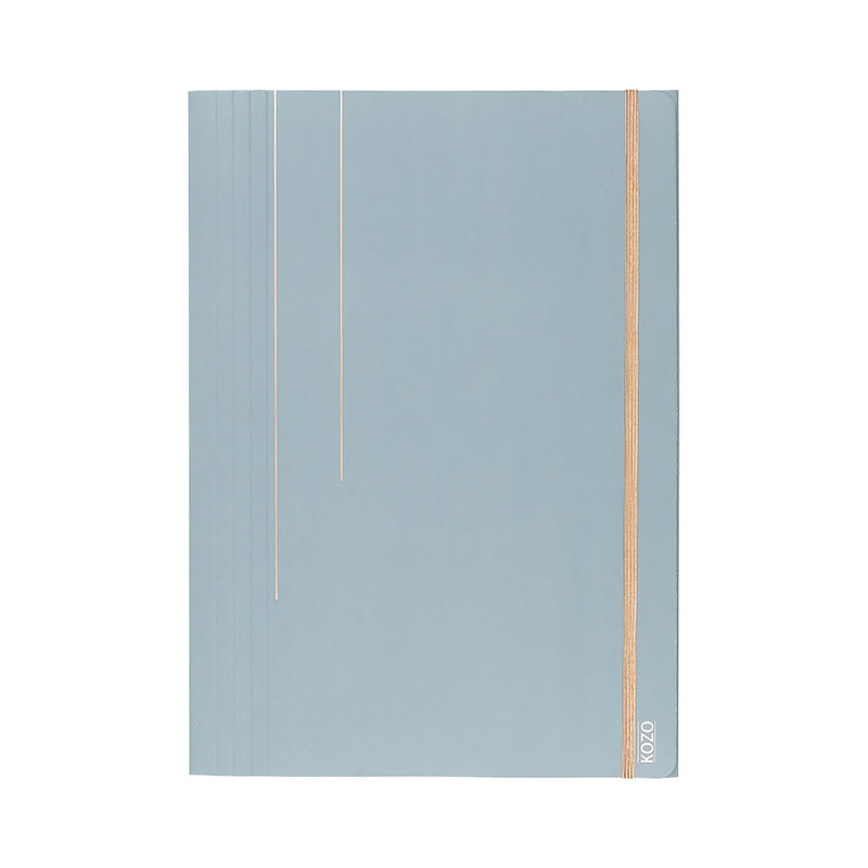 KOZO 3 Flap Folder A4, D.Blue