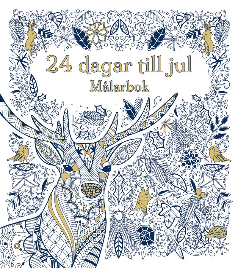 24 dagar kvar till jul : målarbok