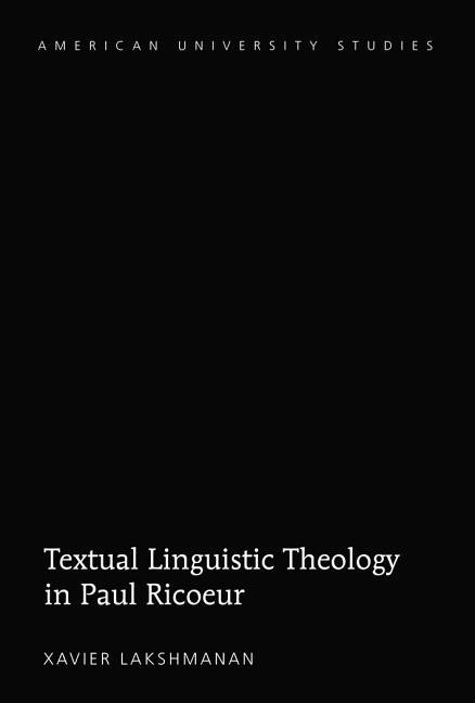Textual linguistic theology in paul ric ur