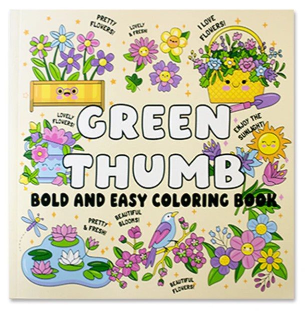 Green Thumb Bold and Easy Coloring Book