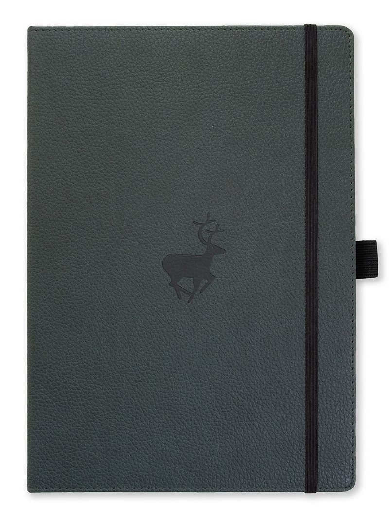 Dingbats* Wildlife A4+ Graph - Green Deer Notebook