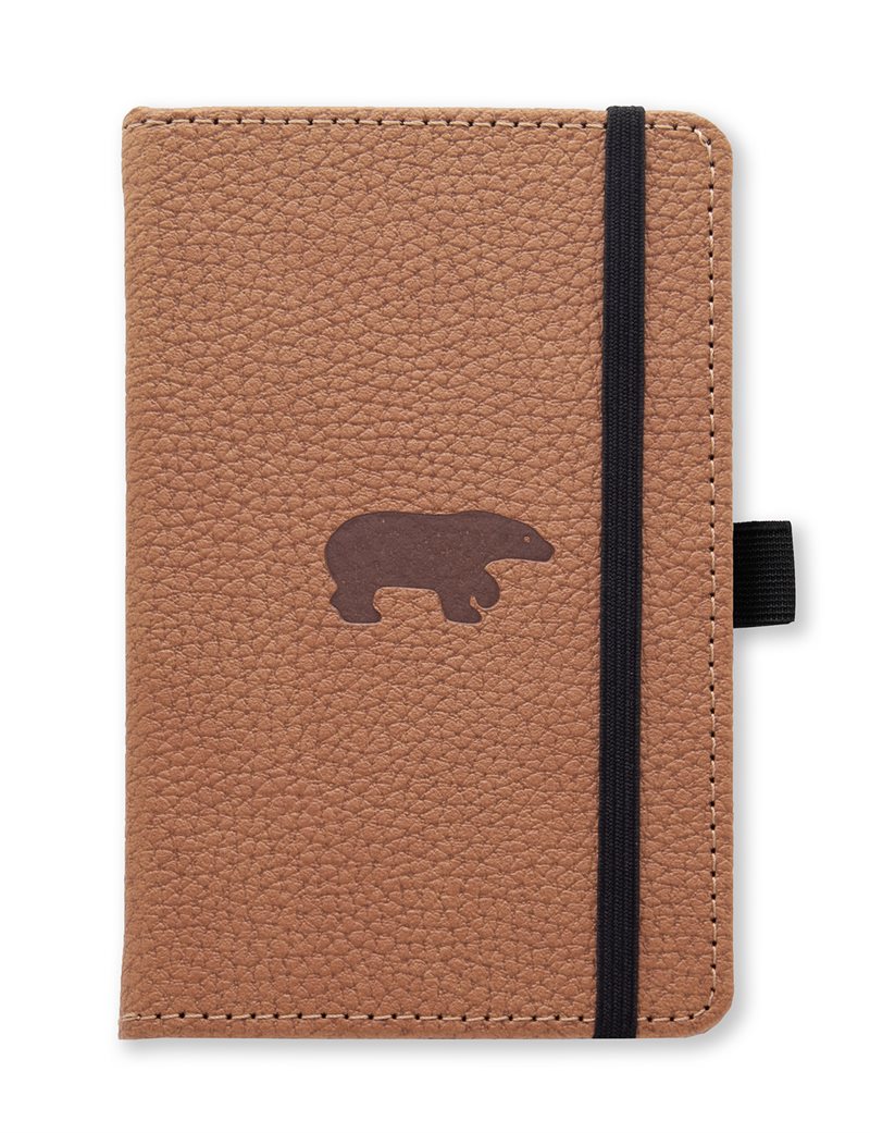 Dingbats* Wildlife A6 Pocket Lined - Brown Bear Notebook