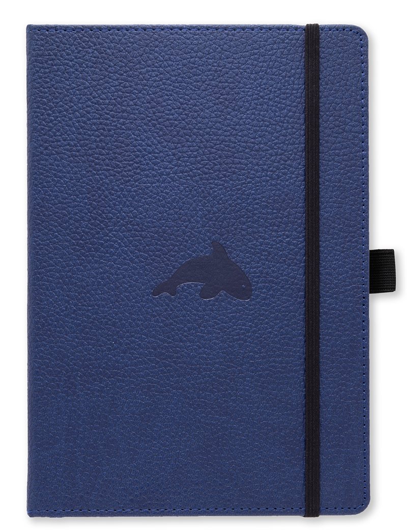 Dingbats* Wildlife A5+ Dotted - Blue Whale Notebook