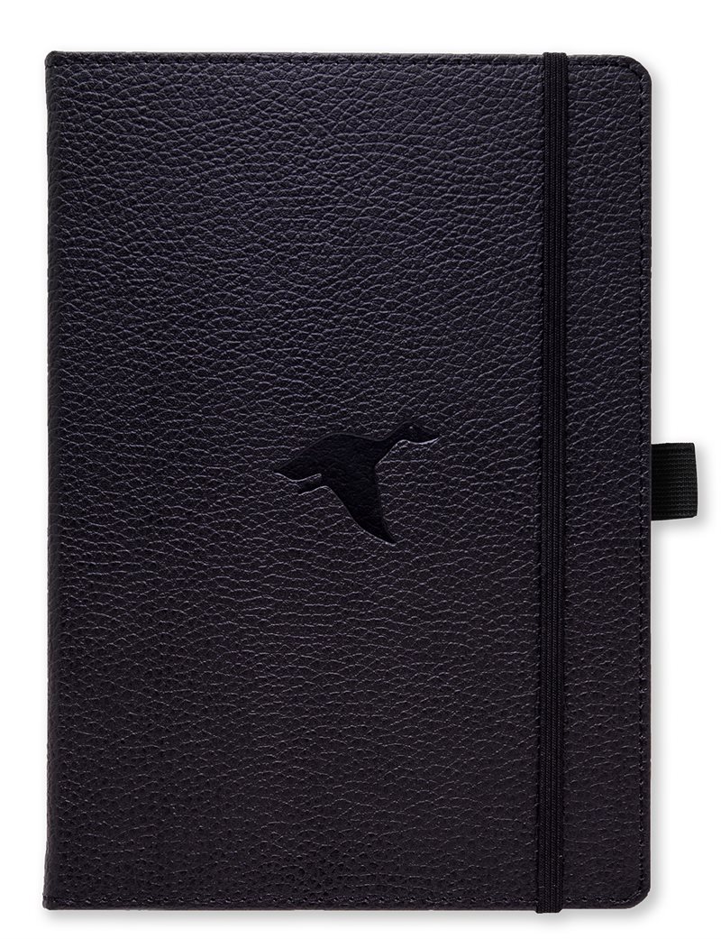 Dingbats* Wildlife A5+ Plain - Black Duck Notebook