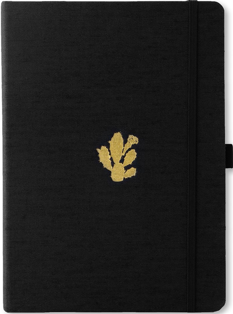 Dingbats* Pro B5 Plain - Black Cactus Notebook