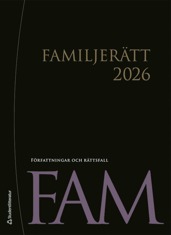 Familjerätt 2026 - Författningar och rättsfall