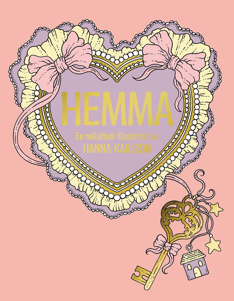 Hemma : en målarbok illustrerad av Hanna Karlzon