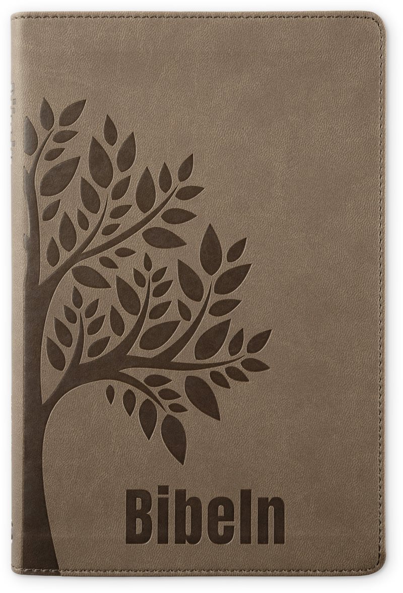 Bibel 2026 Slimline - Konstskinn brun