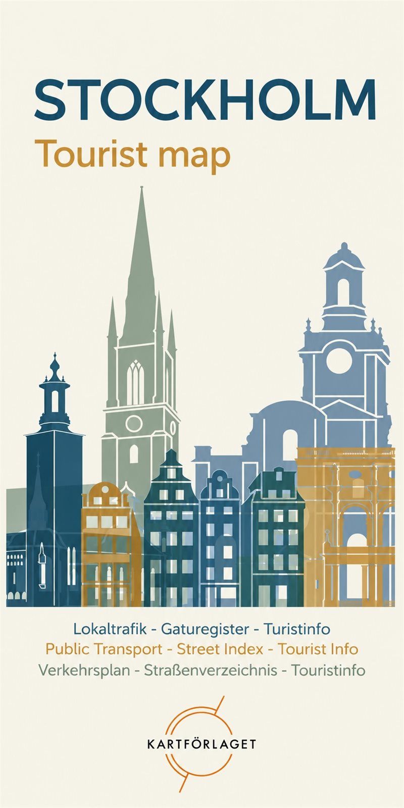Stockholm Tourist map Kartförlaget 10-pack