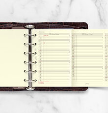 Filofax Pocket Refill 2026 Årsplan. Språk svensk/dansk/norsk