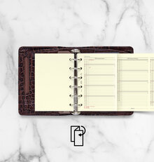 Filofax Pocket Refill 2026 Årsplan. Språk svensk/dansk/norsk
