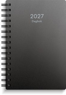 Dagbok 2027 svart PP-plast