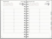 Tidkalender 2027 svart kartong