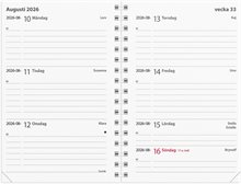 Kalender 2026 Leader refill