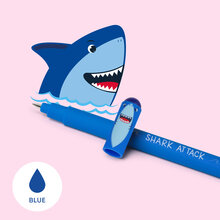 Erasable gel pen, Shark, blå