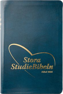 Stora StudieBibeln - Bonded leather Blå